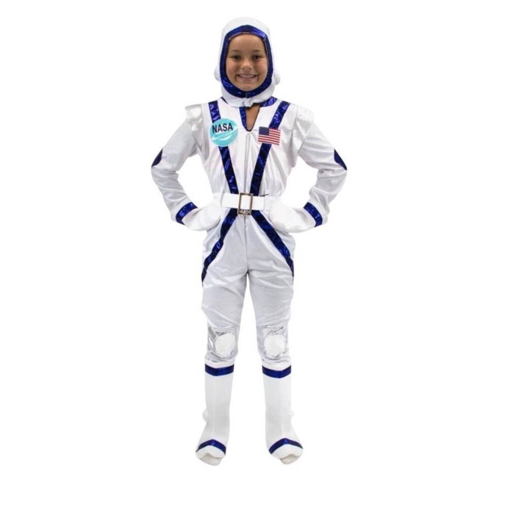 Spunky Astronaut Kids NWT Costume Size 3-4 Space Cadet Halloween Outfit